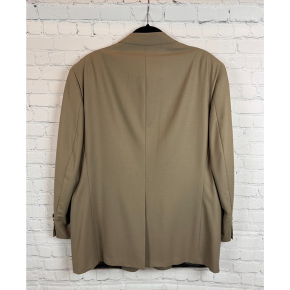 BURBERRYS' dark beige 100% wool mens suit jacket blazer 46R (no size tag) - Picture 7 of 13